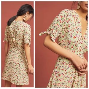 Faithfull The Brand Marianne Mini Dress Bastille Floral A Line Womens Size M/6